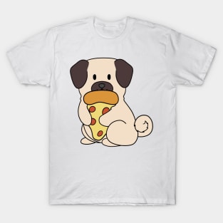 Pug eating a pizza T-Shirt